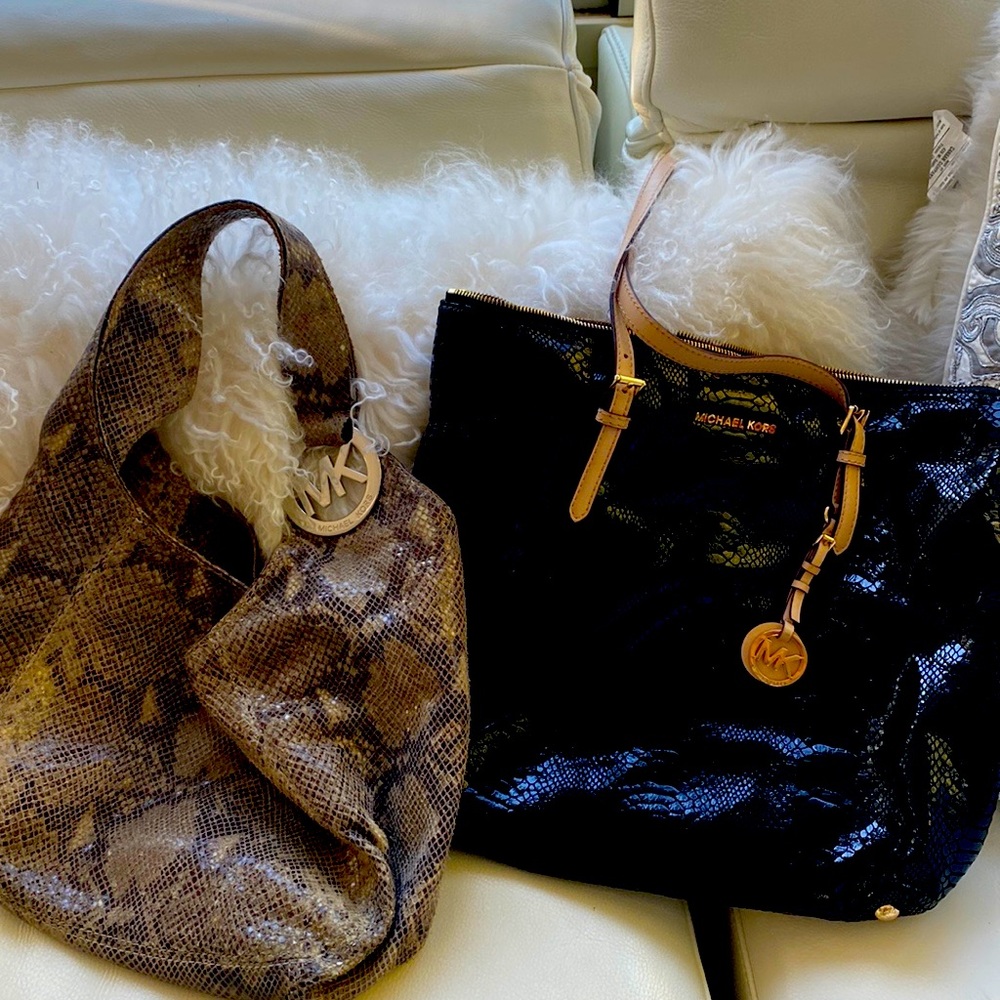 Two amazing Michael Kors bags . Sold as a pair or individually.